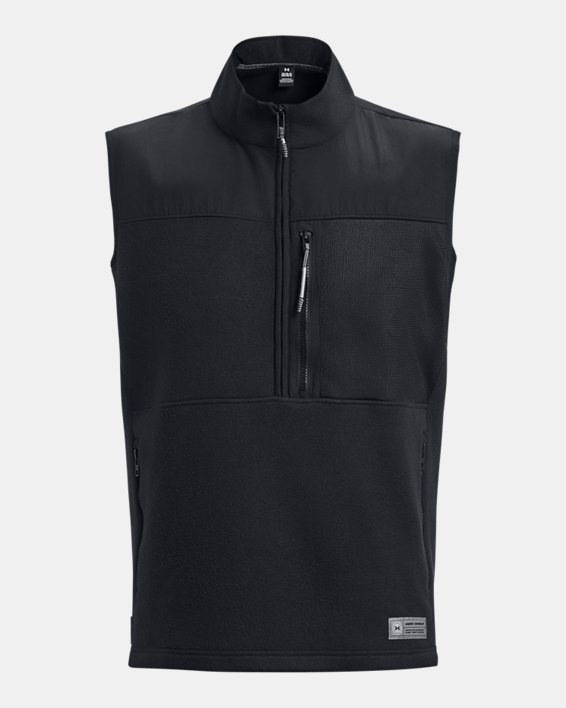 Men's UA Microfleece Maxx Vest in Black image number 5